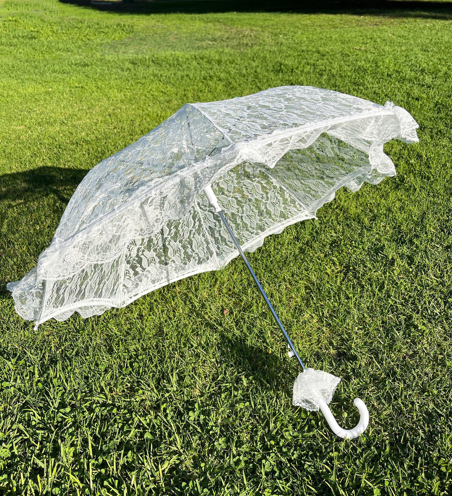 White Lace Parasol