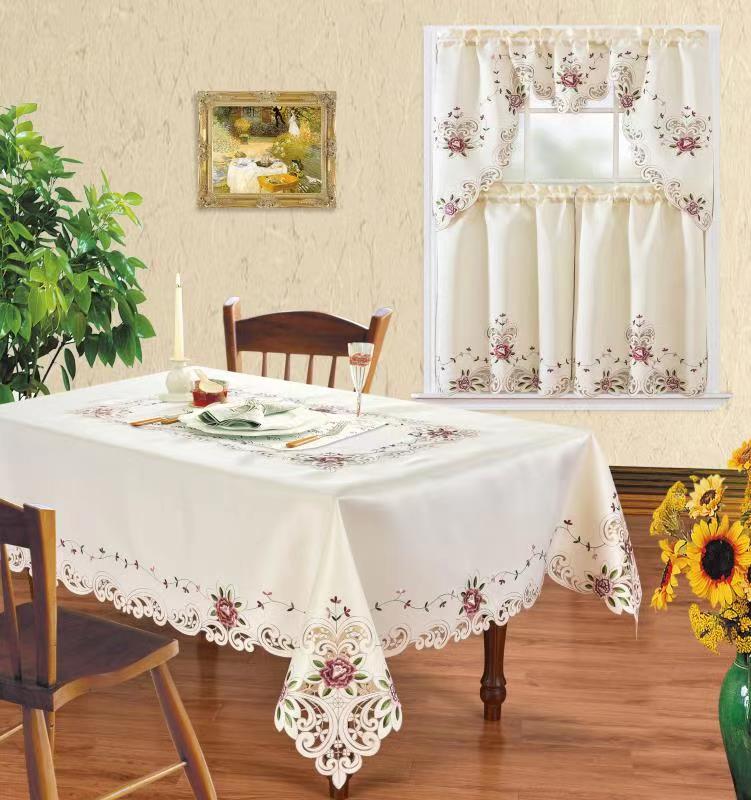 Kitchen Curtain and Tablecloth Sets