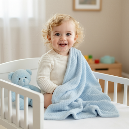 Baby Blanket with Plush Toy