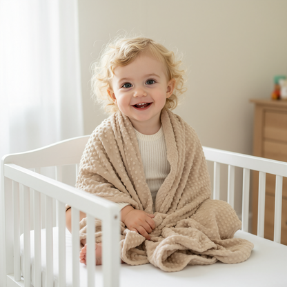 Sleepy Bear Baby Blanket with Neck Pillow