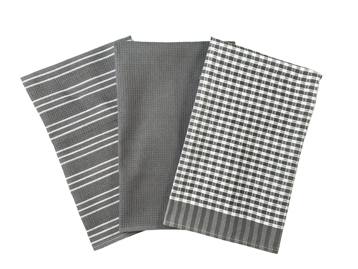 Gray Patterned Kitchen Tea Towels