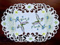 Floris Linens Kai Hummingbird Embroidery Cutwork Placemat