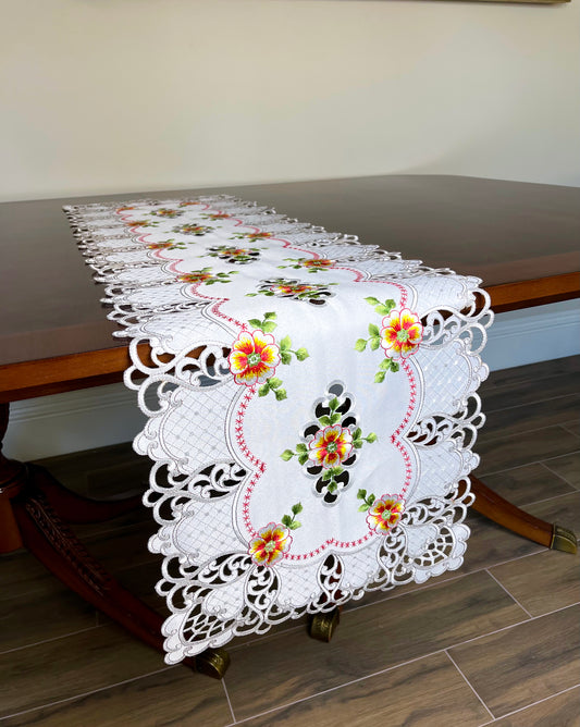 Cosmos Table Runner and Placemats