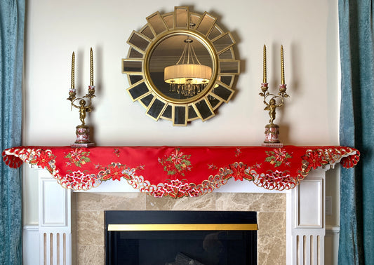 Dalia Christmas Mantel Scarf