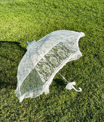 White Lace Parasol