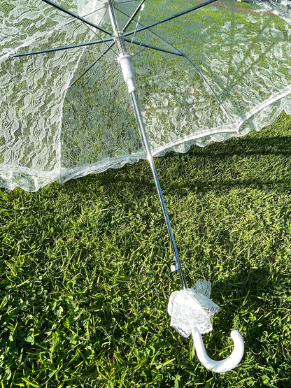 White Lace Parasol